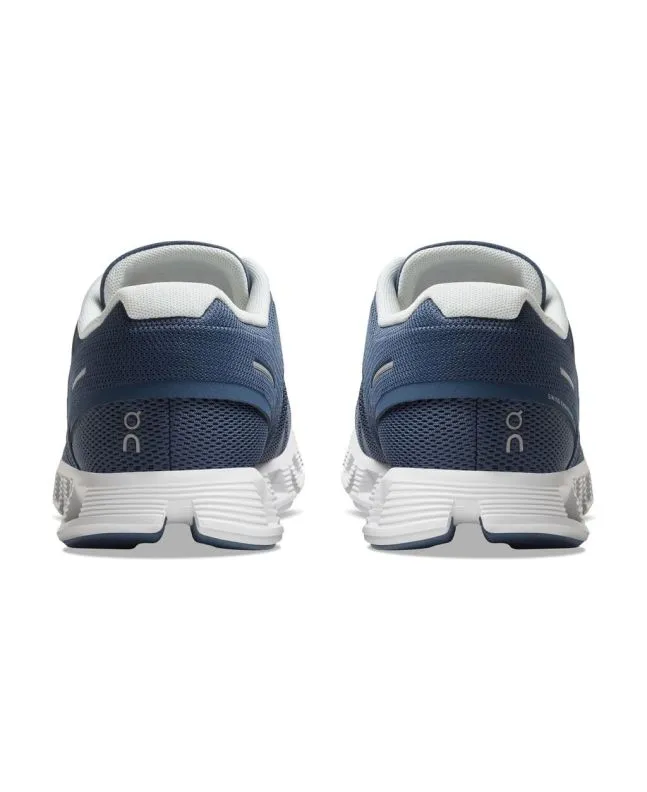 Zapatillas On Running Cloud 5 W Denim-White