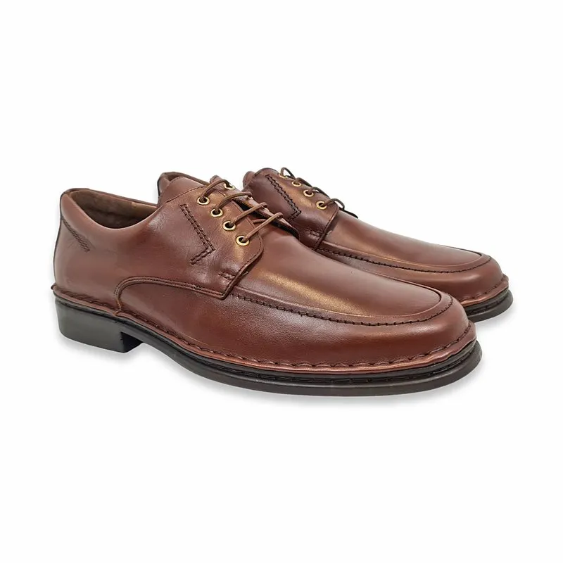 Zapatos Derby Hombre Piel 597 Brandy, de Comodo Sport