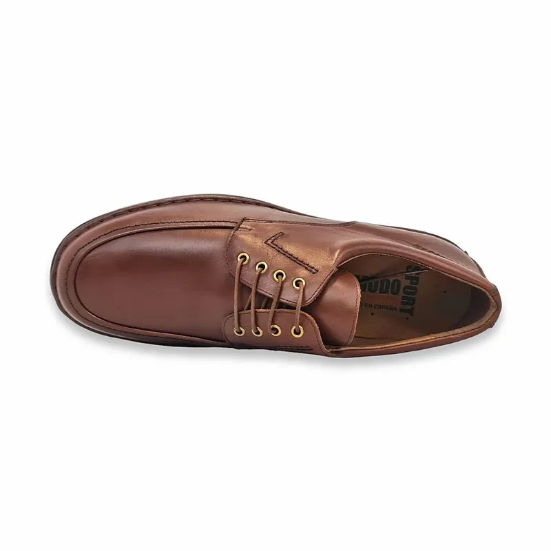 Zapatos Derby Hombre Piel 597 Brandy, de Comodo Sport