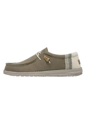 Zapatos Hey Dude Wally Linen Verde para Hombre