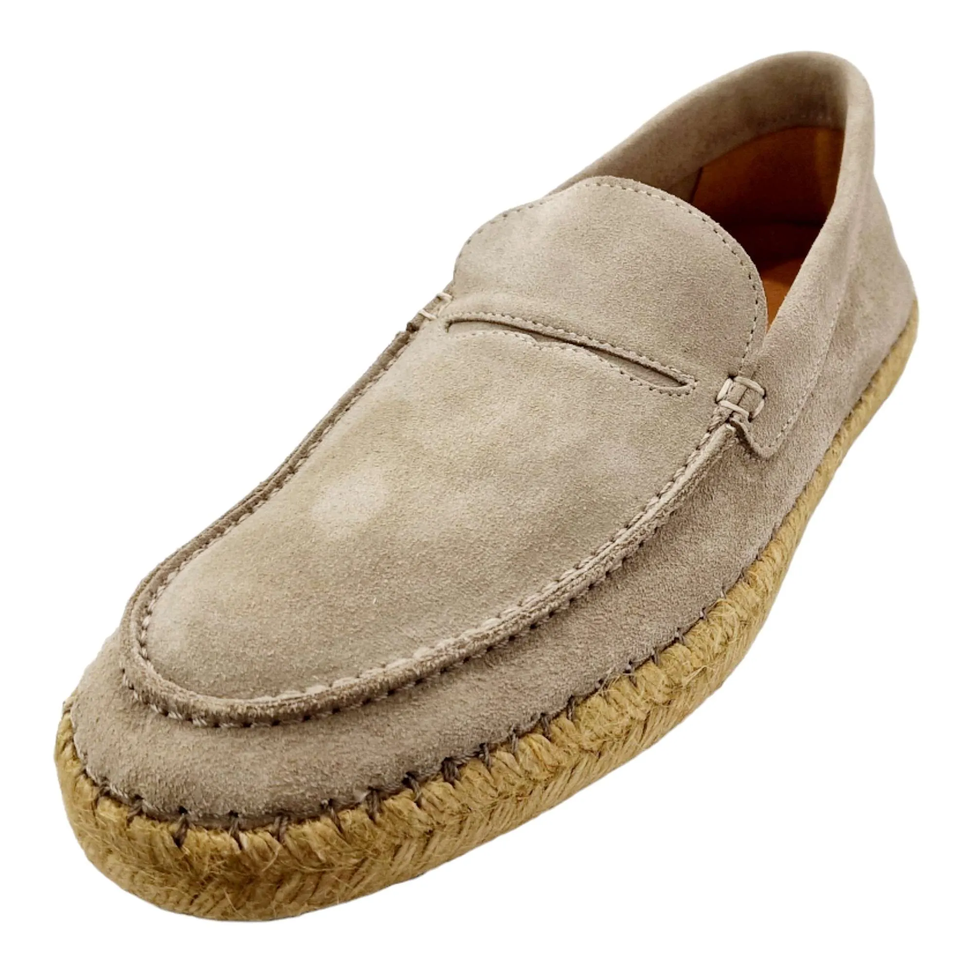 ZAPATOS MOCASÍN HOMBRE SUELA YUTE BEIG BEIGE