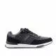 Zapatos sport Lois negros con suela blanca y cordones