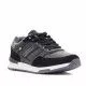 Zapatos sport Lois negros con suela blanca y cordones