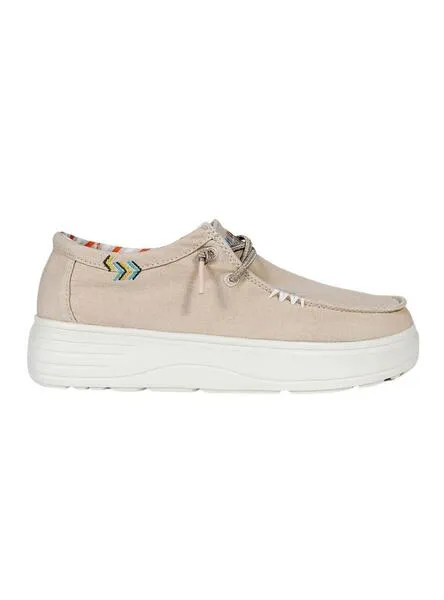 Zapatos Walkin Pitas Wallabi Natal beige para mujer