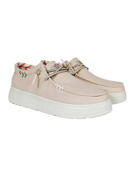 Zapatos Walkin Pitas Wallabi Natal beige para mujer