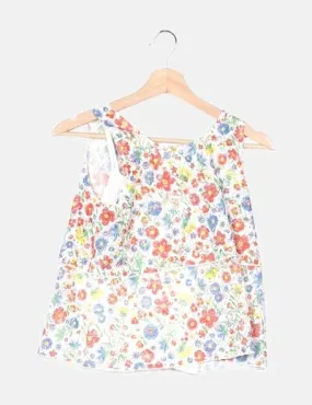 Zara Blusa multicolor estampado floral