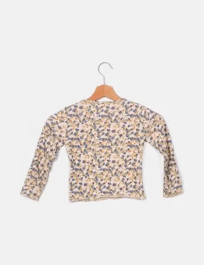 Zara Camiseta multicolor estampado floral