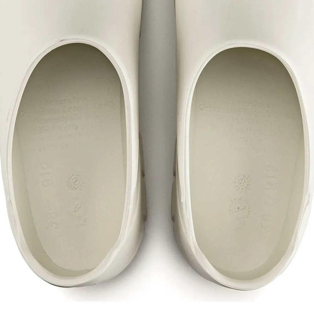 Zueco Birkenstock A 640 PU White m. Stahlkappe