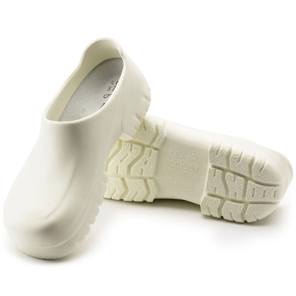 Zueco Birkenstock A 640 PU White m. Stahlkappe