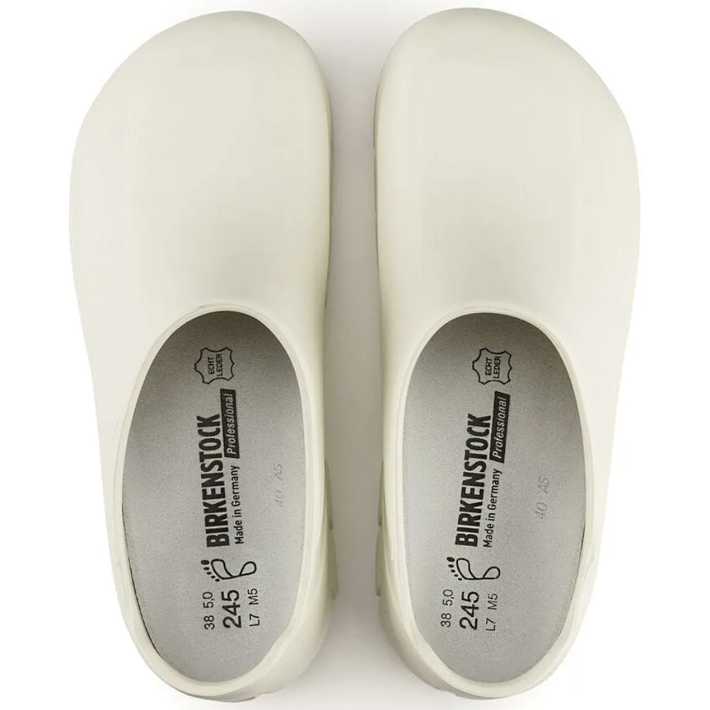 Zueco Birkenstock A 640 PU White m. Stahlkappe